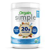 Simple Organic Plant-Based Protein Powder - Creamy Vanilla