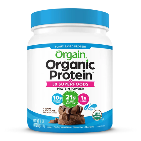 Organic Protein™ & Superfoods Plant Based Protein Powder - Creamy Chocolate Fudge