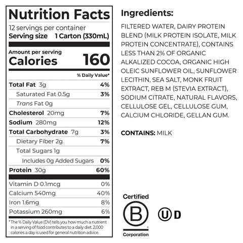 30g Protein Shake - Chocolate Fudge