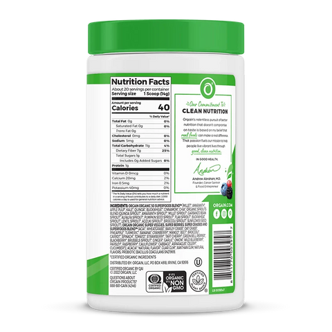 Organic Superfoods Probiotics Powder - Original