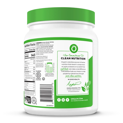 Organic Protein™ Plant Based Protein Powder - Natural Unsweetened