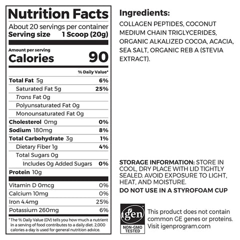 Keto Collagen Protein Powder - Chocolate